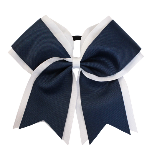 Two Layer Tailed Bow w/elastic